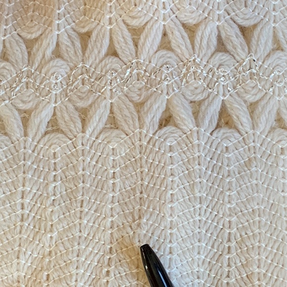 Vintage Cream Wool Knit Bolero Style Sweater - M/L - Picture 8 of 8